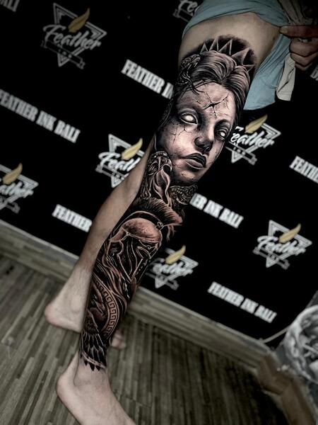 Tattoo by Feather Ink Tattoo Bali